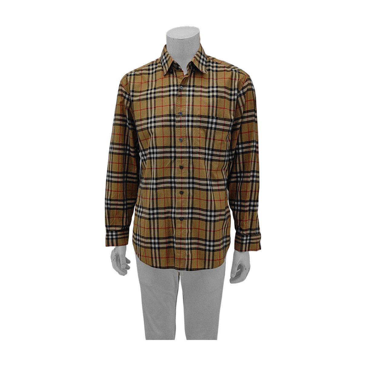 Burberry Burberry Check Long Sleeve Cotton Shirt L Size US L / EU 52-54 / 3 - 2 Thumbnail