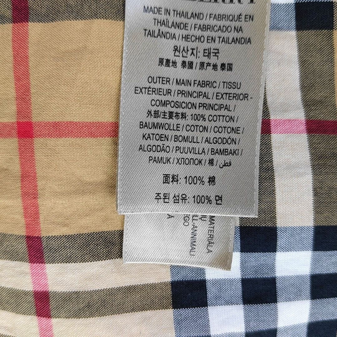 Burberry Burberry Check Long Sleeve Cotton Shirt L Size US L / EU 52-54 / 3 - 4 Thumbnail