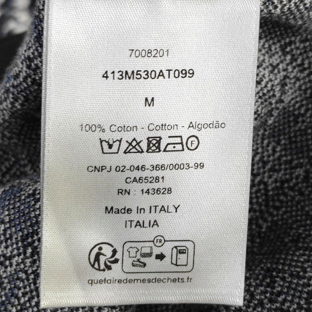 Dior Dior Homme Oblique Monogram Cotton Shirt M Size US M / EU 48-50 / 2 - 4 Thumbnail
