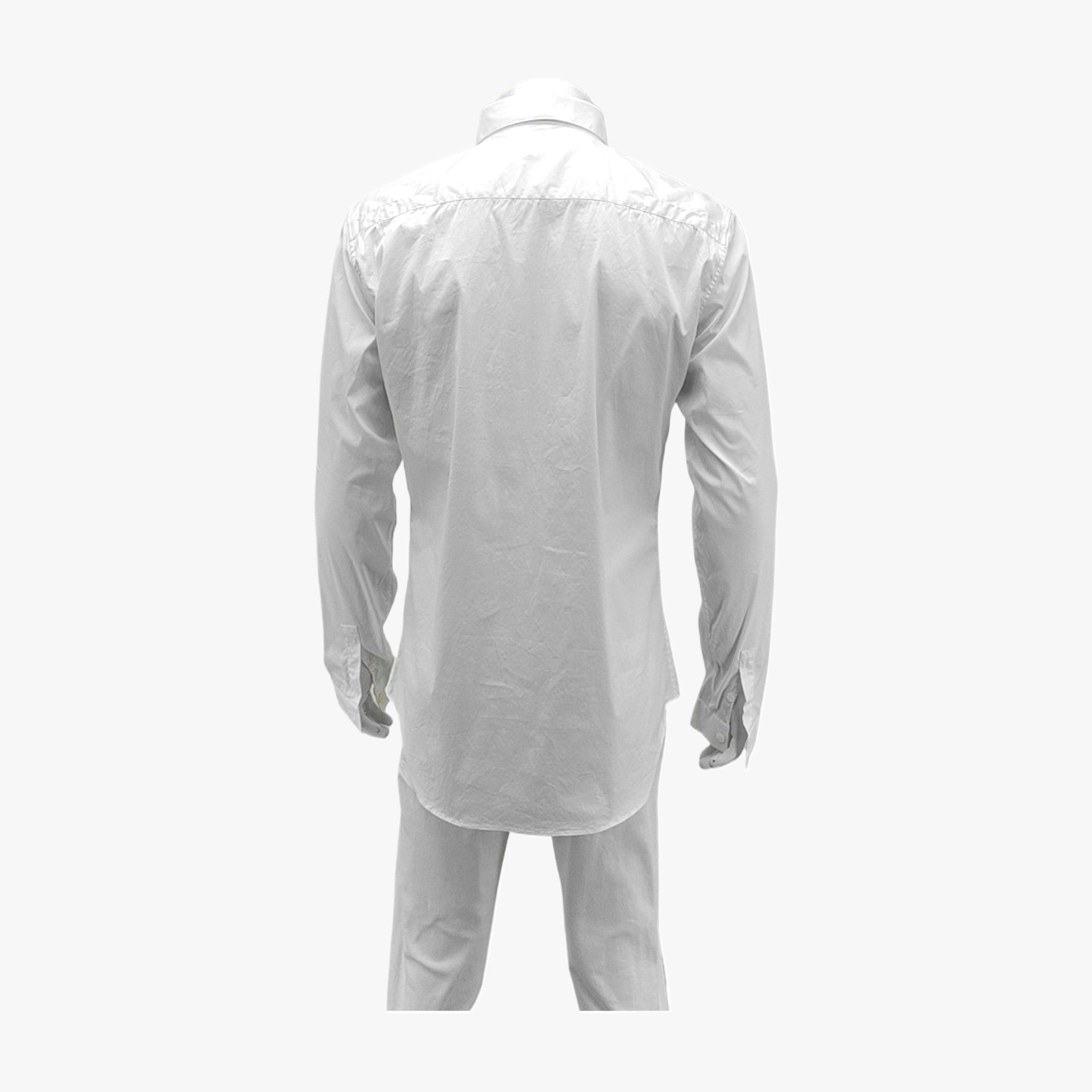 Dior Dior White Cotton Blend Button Up Shirt 41 Size US L / EU 52-54 / 3 - 3 Thumbnail
