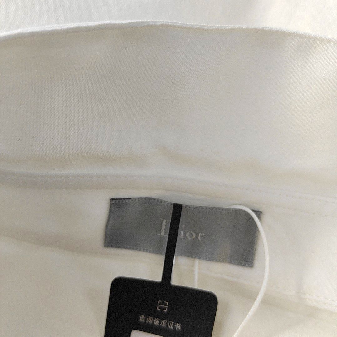 Dior Dior White Cotton Blend Button Up Shirt 41 Size US L / EU 52-54 / 3 - 7 Thumbnail