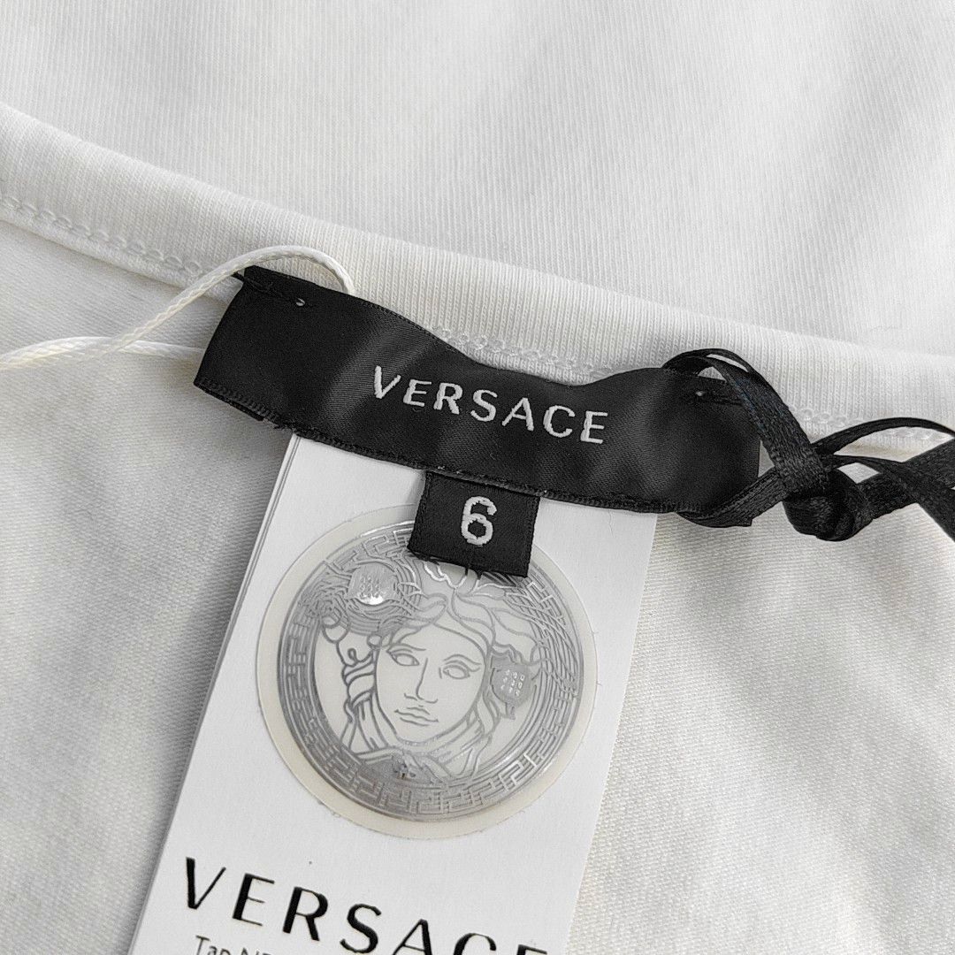 Versace Versace Medusa Head White Cotton T-Shirt 6 Size US XL / EU 56 / 4 - 6 Thumbnail
