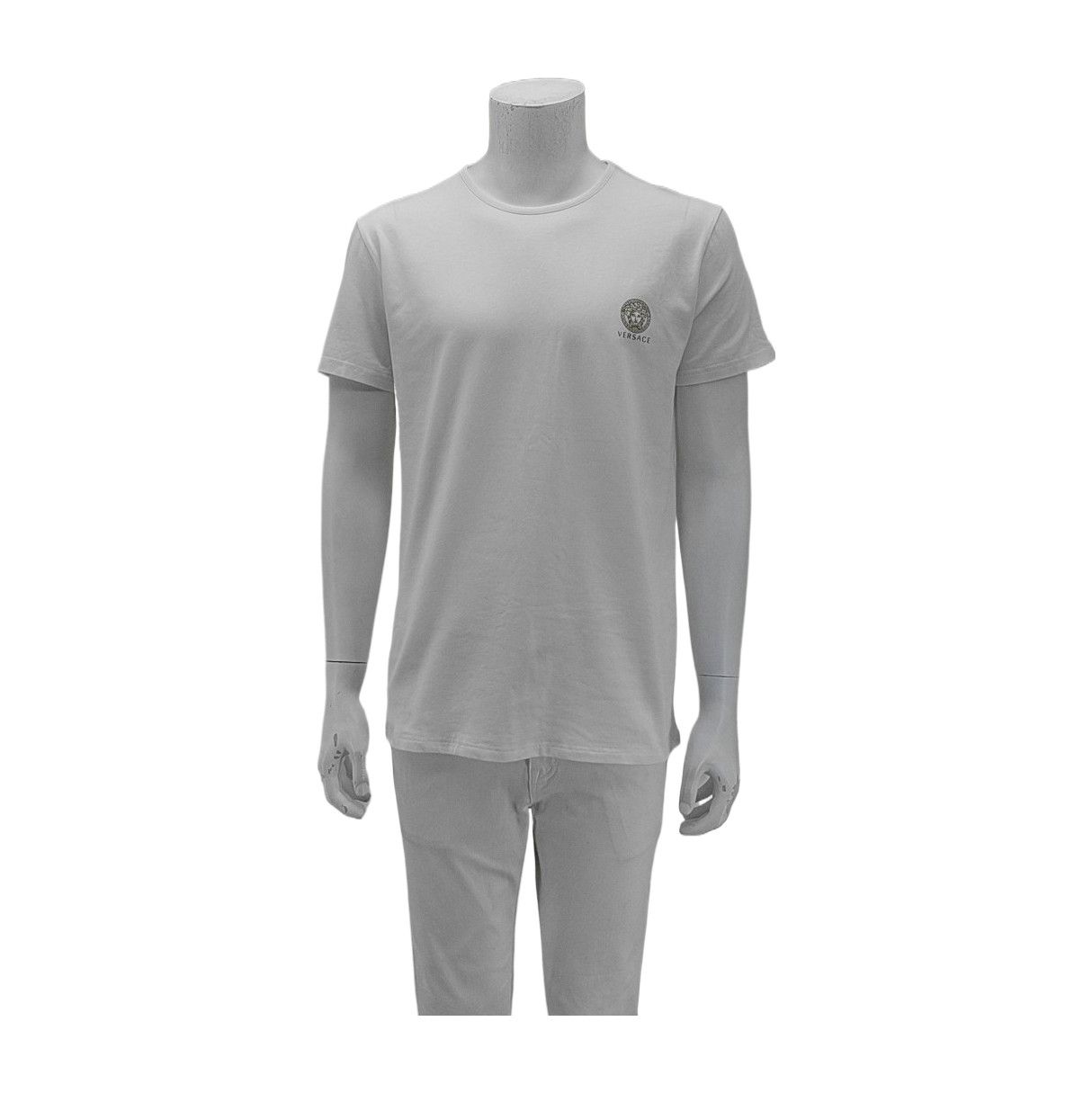 Versace Versace Medusa Head White Cotton T-Shirt 6 Size US XL / EU 56 / 4 - 2 Thumbnail