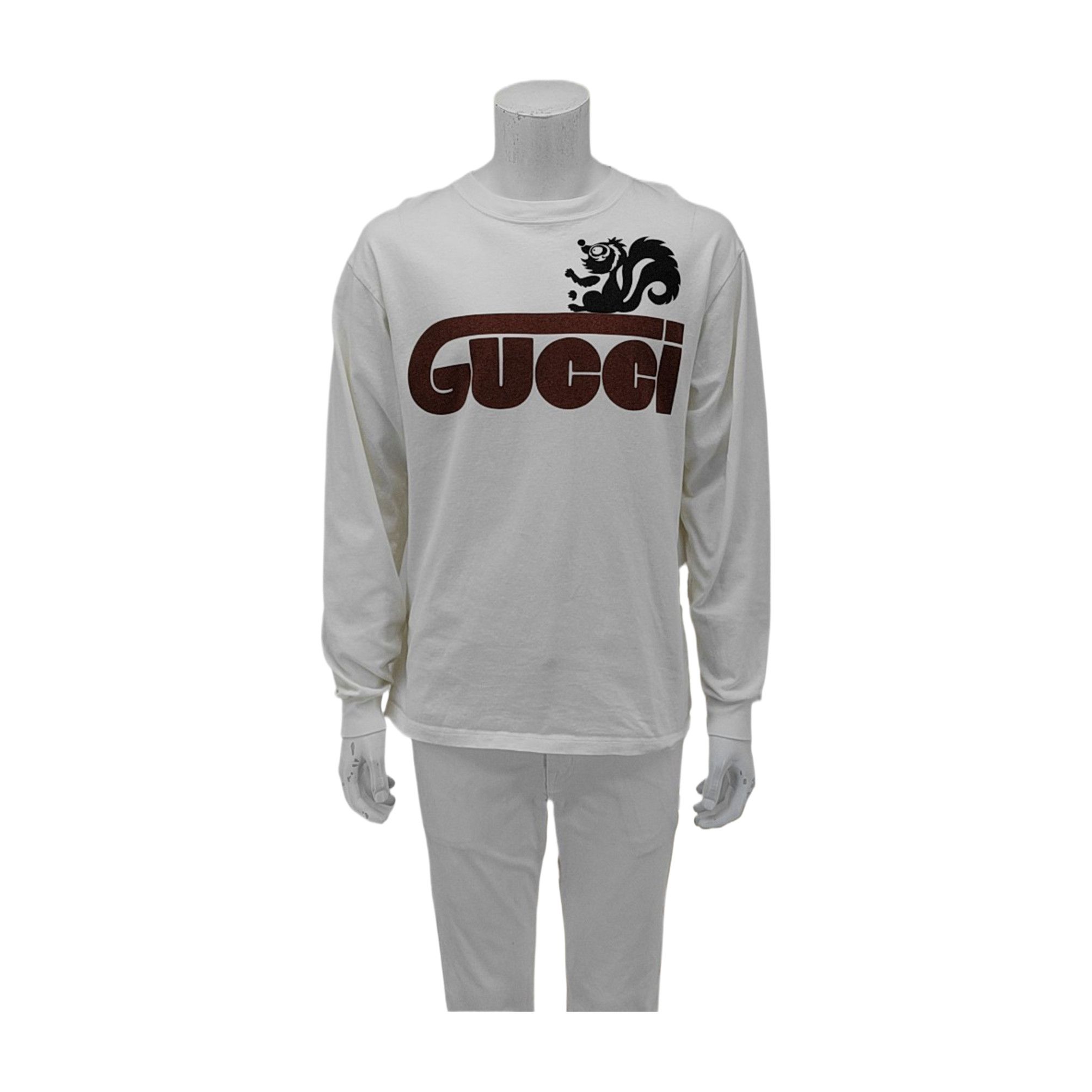 Gucci Gucci Skunk Graphic Logo Long Sleeve T-Shirt Size S Size US S / EU 44-46 / 1 - 2 Thumbnail