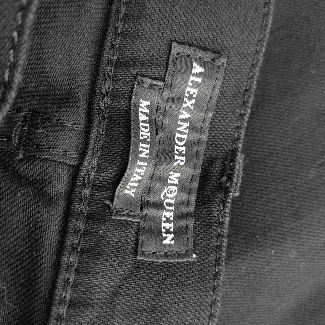 Alexander McQueen Alexander McQueen Black Cotton Denim Jeans Size 52 Size US 36 / EU 52 - 6 Thumbnail