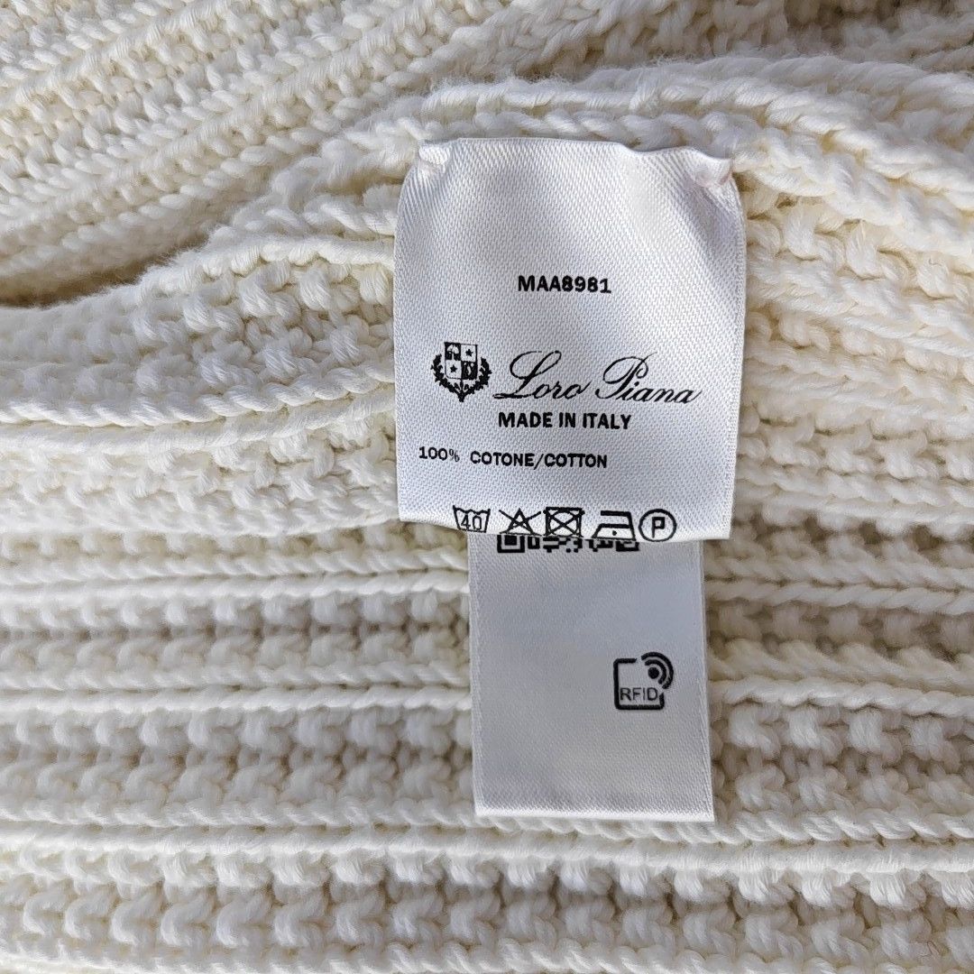 Loro Piana Loro Piana Ribbed Knit Zip Up Cardigan Size M Size US M / EU 48-50 / 2 - 4 Thumbnail