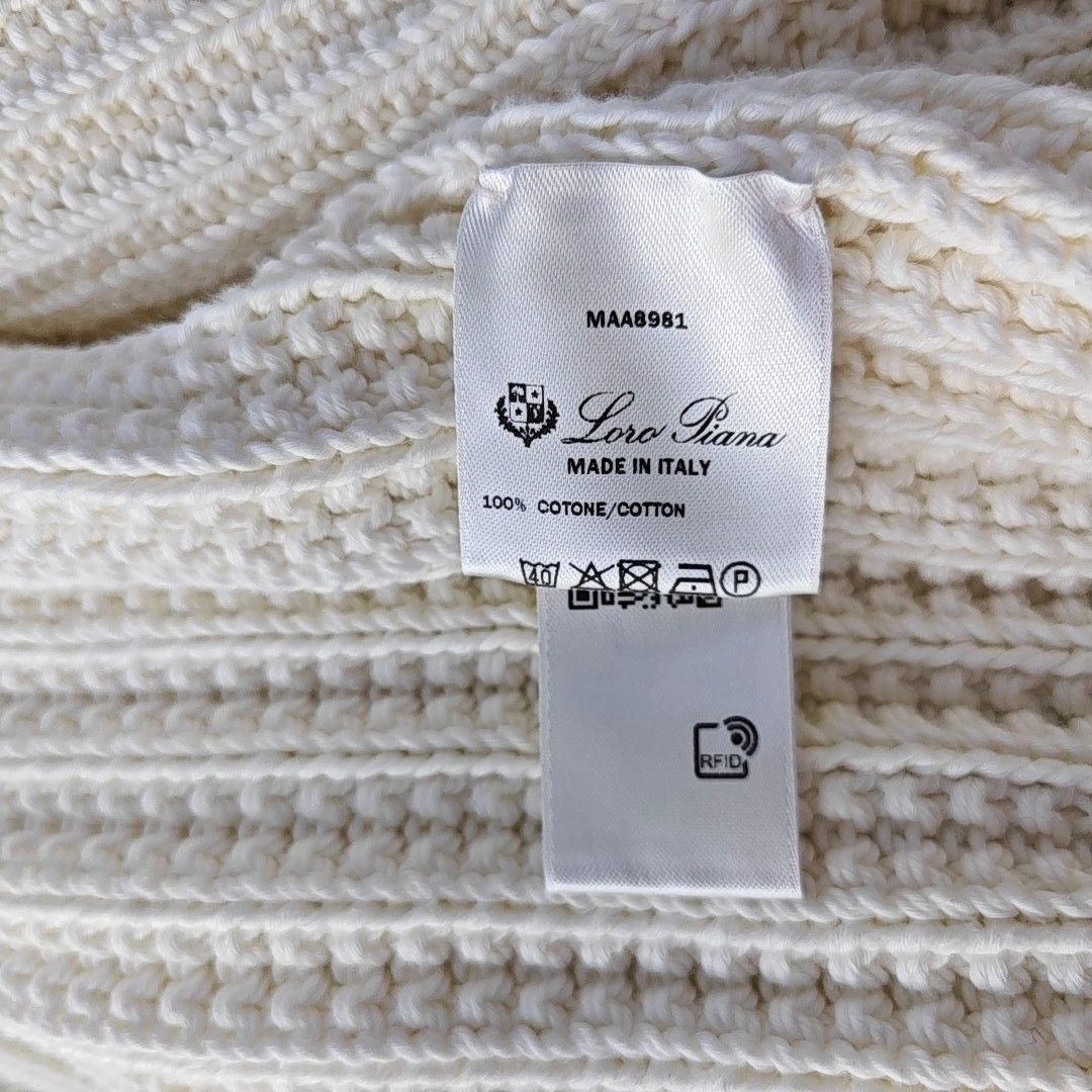 Loro Piana Loro Piana Ribbed Knit Zip Up Cardigan Size M Size US M / EU 48-50 / 2 - 5 Thumbnail