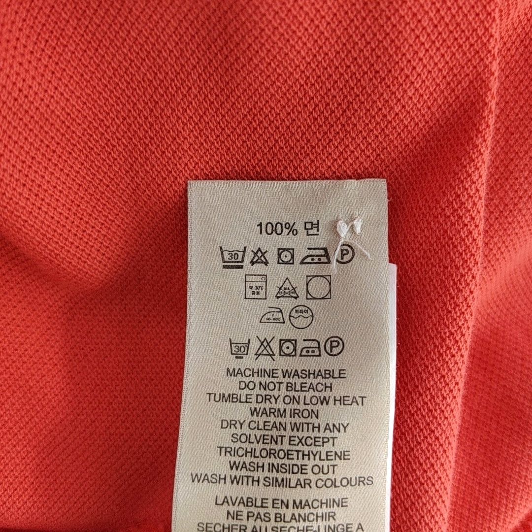 Burberry Burberry Brit Orange Cotton Polo Shirt L Size US L / EU 52-54 / 3 - 5 Thumbnail