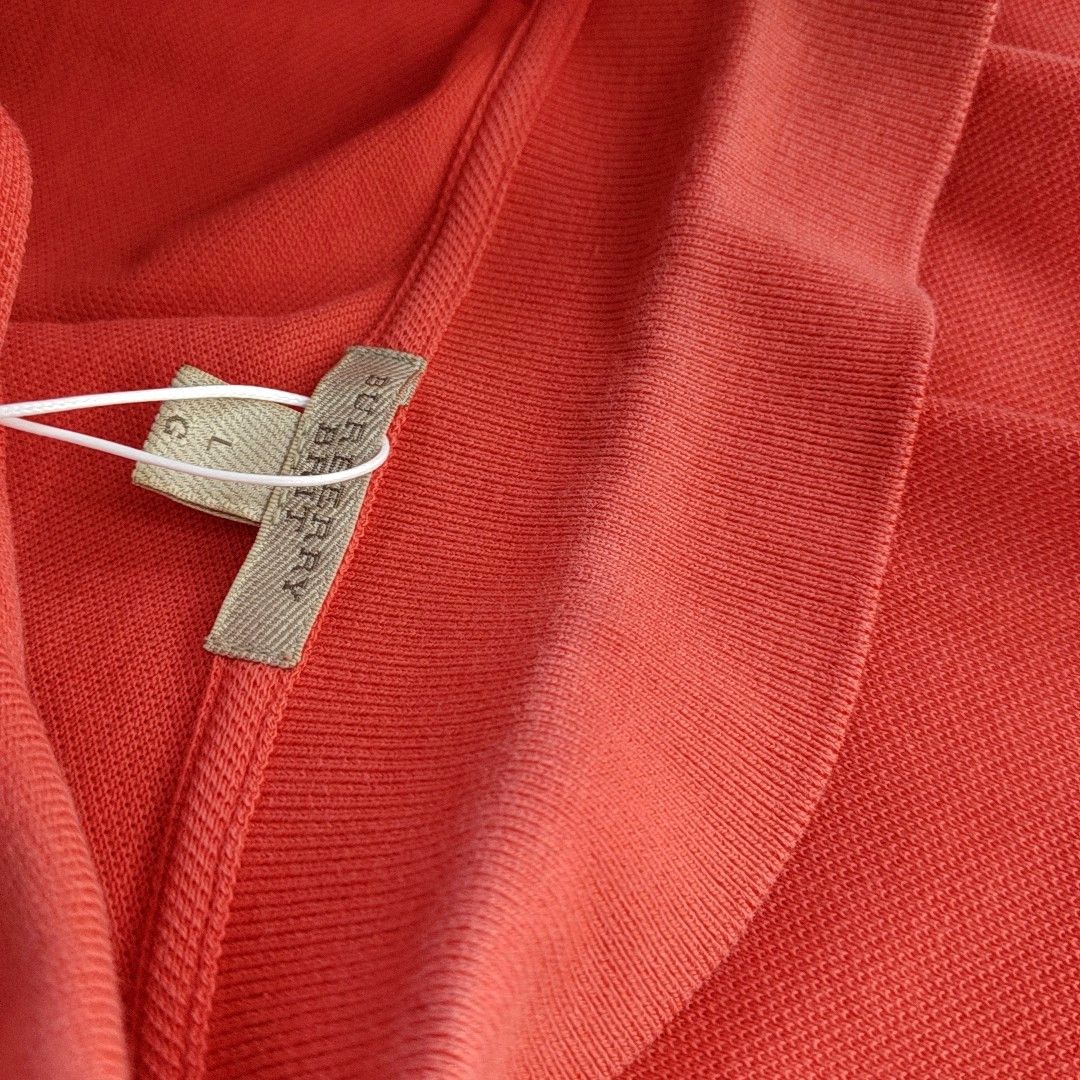 Burberry Burberry Brit Orange Cotton Polo Shirt L Size US L / EU 52-54 / 3 - 7 Thumbnail