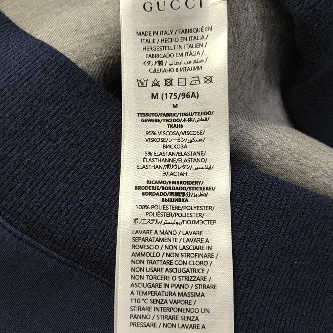 Gucci Gucci Quarter-Zip Logo Viscose Sweatshirt Size M Size US M / EU 48-50 / 2 - 5 Thumbnail