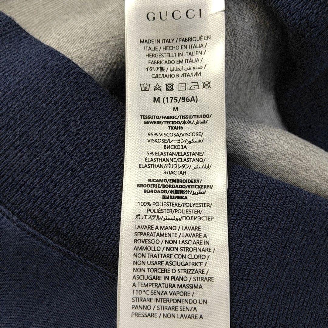 Gucci Gucci Quarter-Zip Logo Viscose Sweatshirt Size M Size US M / EU 48-50 / 2 - 4 Thumbnail