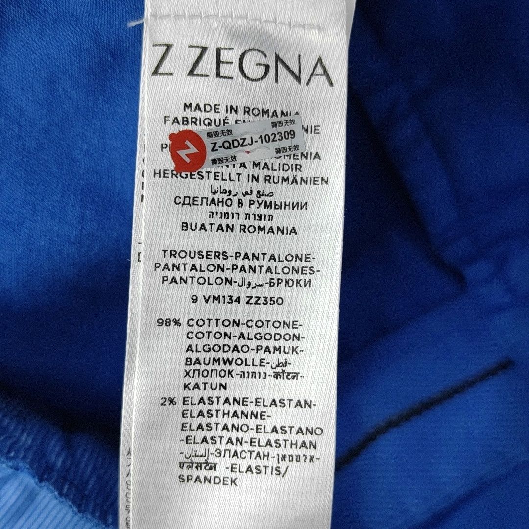 Z Zegna Z Zegna Blue Cotton Shorts Size 36 Size US 36 / EU 52 - 4 Thumbnail