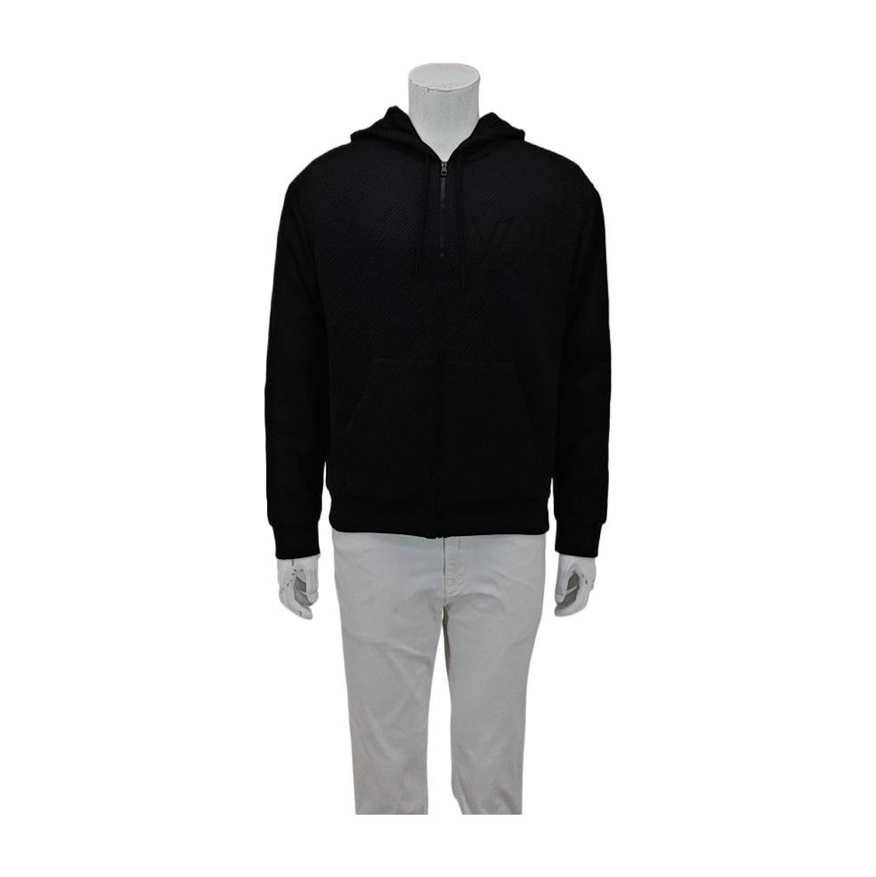 Louis Vuitton LOUIS VUITTON Textured Nylon Zip Hoodie Size L Size US L / EU 52-54 / 3 - 2 Thumbnail