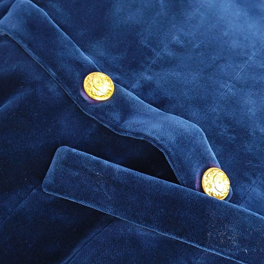 Balmain Balmain Velvet Crest Tuxedo Blazer 36R Size 36R - 11 Thumbnail
