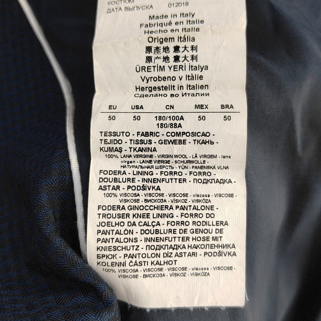 Emporio Armani Emporio Armani Navy Wool Blazer 40R Size 40R - 4 Thumbnail
