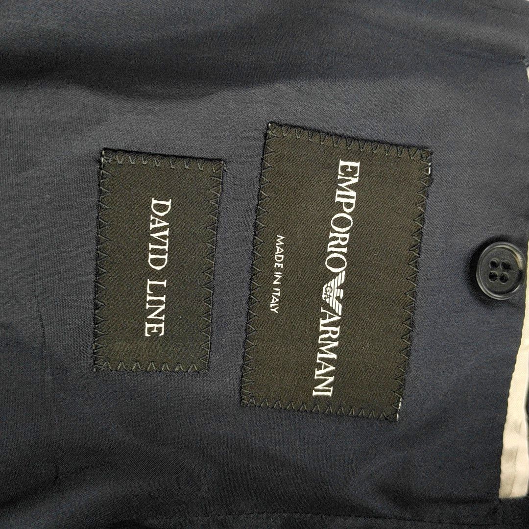 Emporio Armani Emporio Armani Navy Wool Blazer 40R Size 40R - 9 Thumbnail