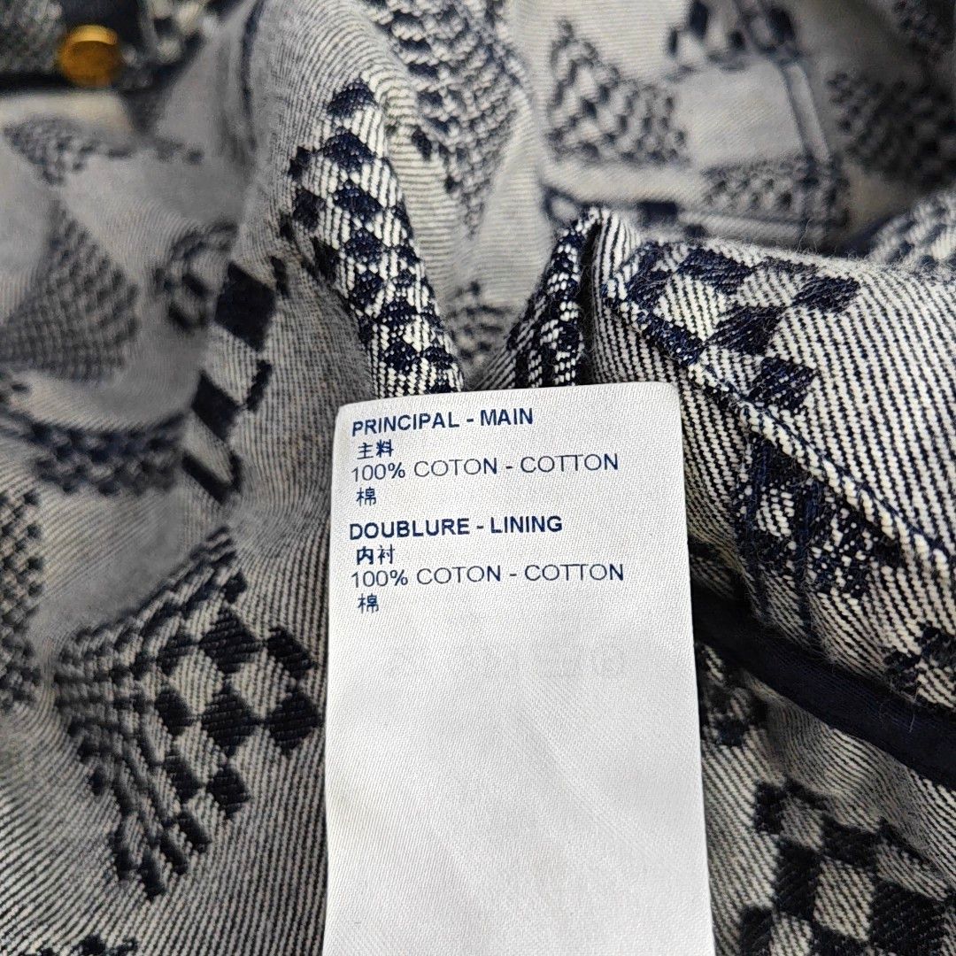 Louis Vuitton Louis Vuitton Damier Check Denim Jacket 52 Size US L / EU 52-54 / 3 - 4 Thumbnail
