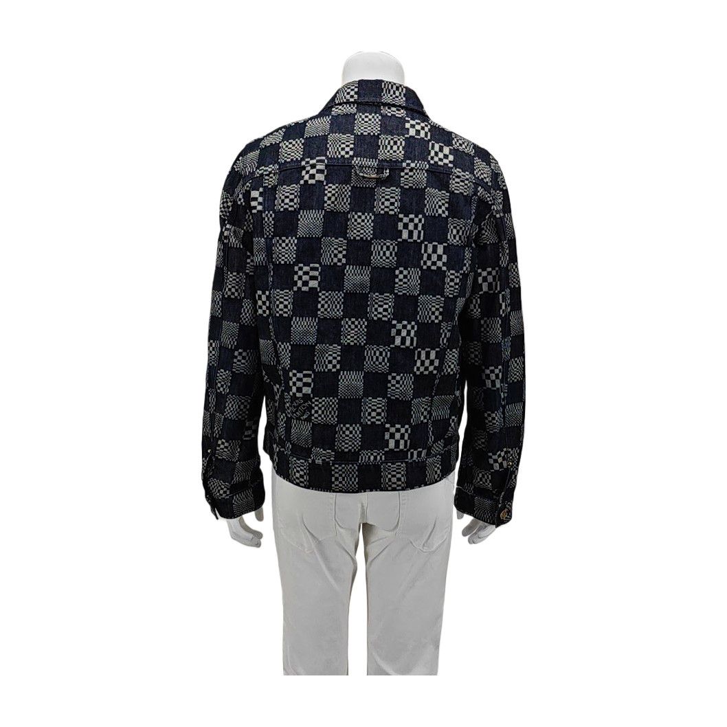 Louis Vuitton Louis Vuitton Damier Check Denim Jacket 52 Size US L / EU 52-54 / 3 - 3 Thumbnail