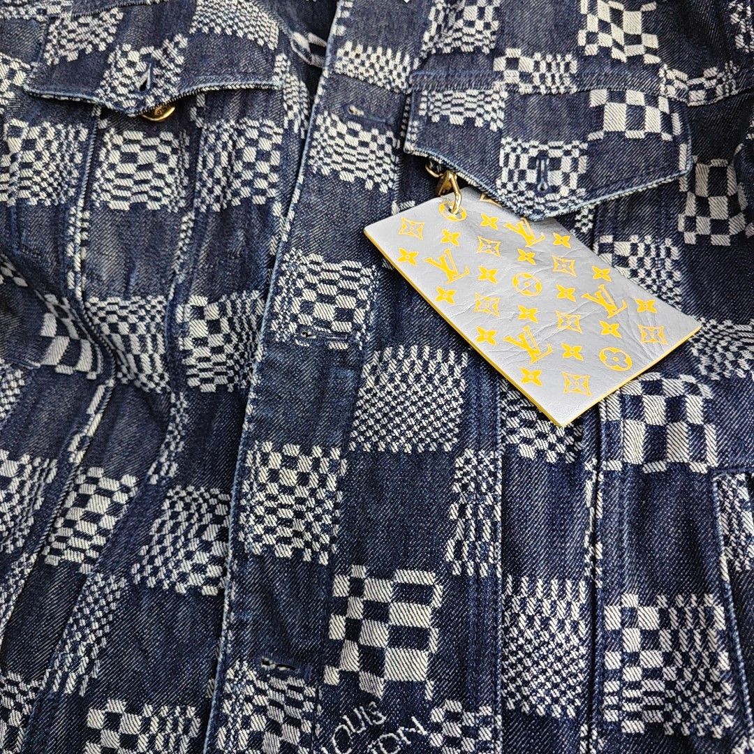Louis Vuitton Louis Vuitton Damier Check Denim Jacket 52 Size US L / EU 52-54 / 3 - 14 Thumbnail