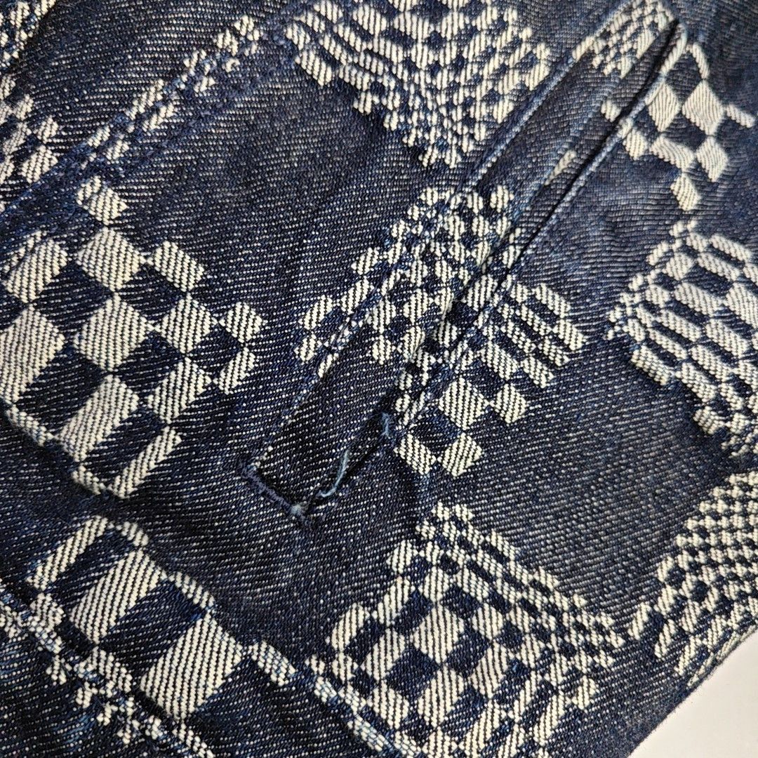 Louis Vuitton Louis Vuitton Damier Check Denim Jacket 52 Size US L / EU 52-54 / 3 - 11 Thumbnail