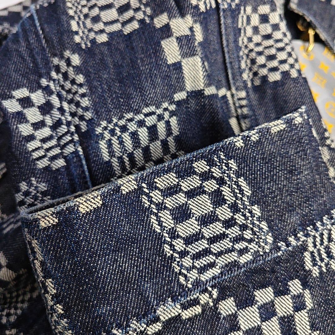 Louis Vuitton Louis Vuitton Damier Check Denim Jacket 52 Size US L / EU 52-54 / 3 - 13 Thumbnail