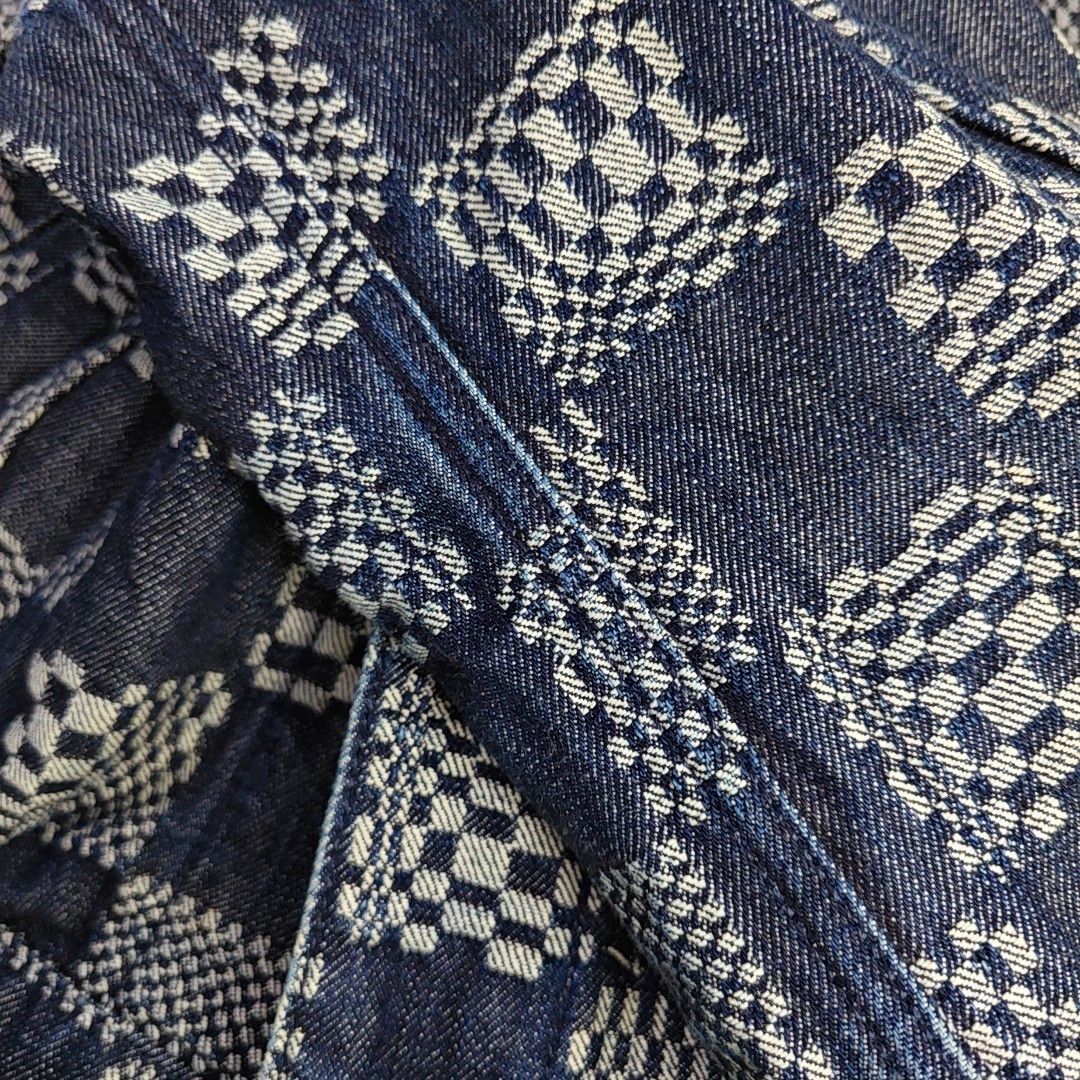 Louis Vuitton Louis Vuitton Damier Check Denim Jacket 52 Size US L / EU 52-54 / 3 - 12 Thumbnail