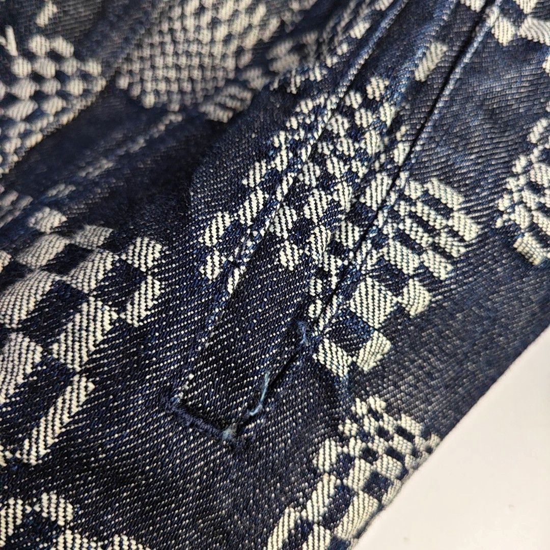 Louis Vuitton Louis Vuitton Damier Check Denim Jacket 52 Size US L / EU 52-54 / 3 - 7 Thumbnail