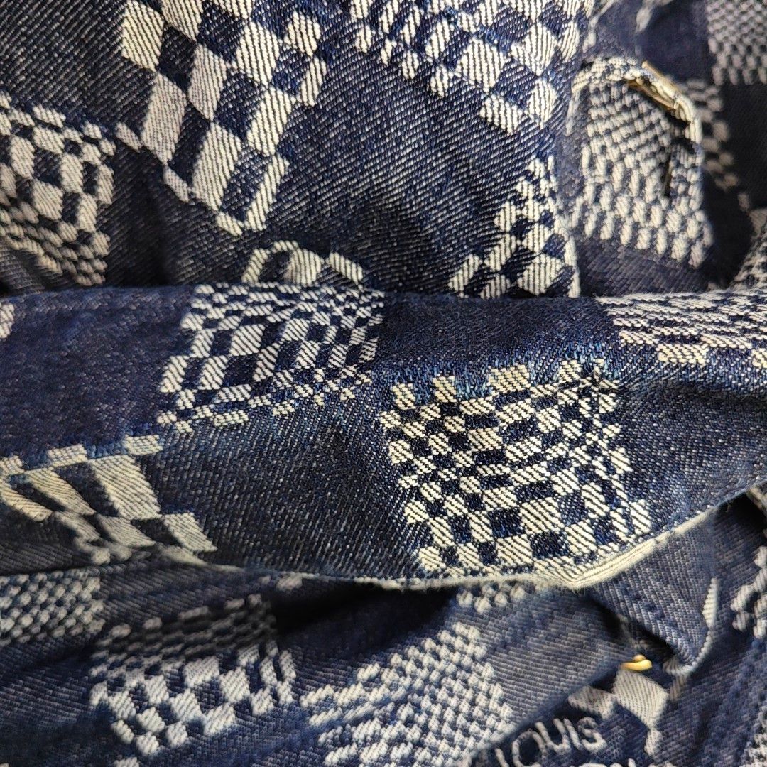 Louis Vuitton Louis Vuitton Damier Check Denim Jacket 52 Size US L / EU 52-54 / 3 - 8 Thumbnail