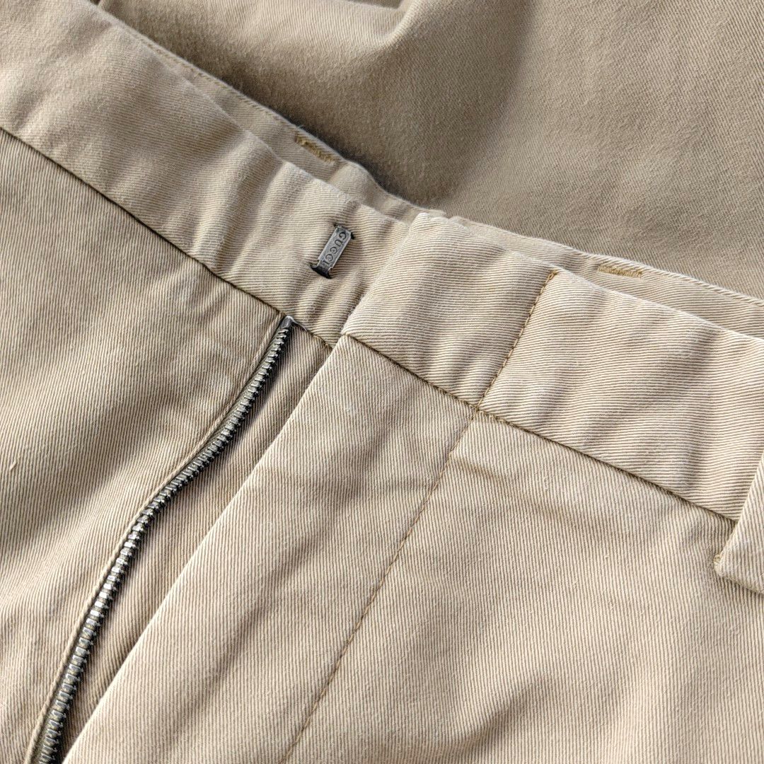 Gucci Gucci Khaki Cotton Casual Trousers 50 Size US 34 / EU 50 - 10 Thumbnail