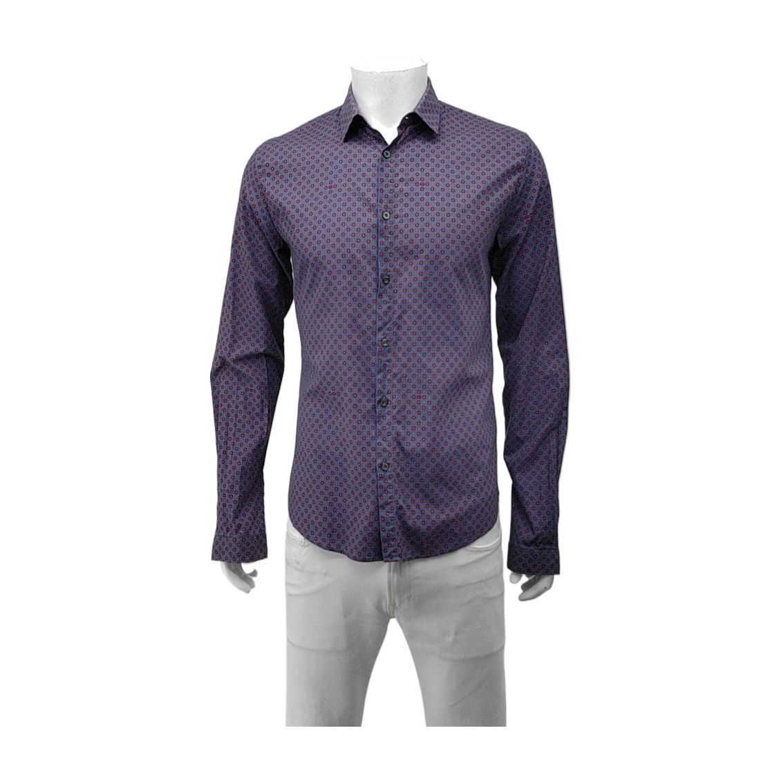 Gucci Gucci Geometric Print Duke Shirt 39 Size US M / EU 48-50 / 2 - 2 Thumbnail
