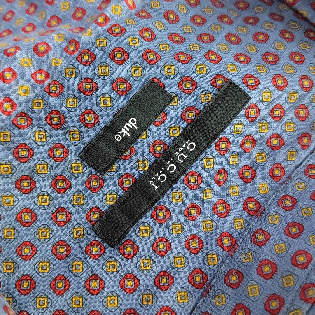 Gucci Gucci Geometric Print Duke Shirt 39 Size US M / EU 48-50 / 2 - 7 Thumbnail