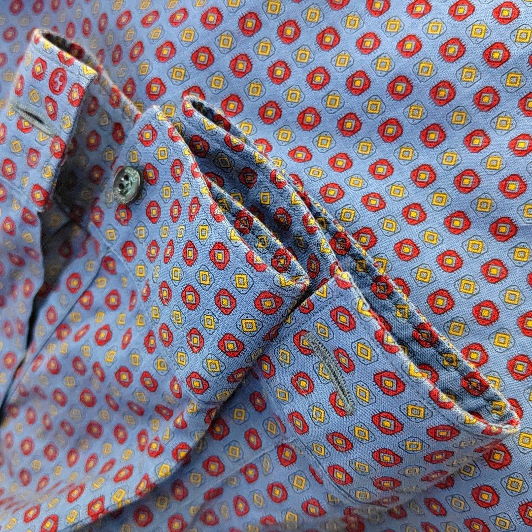Gucci Gucci Geometric Print Duke Shirt 39 Size US M / EU 48-50 / 2 - 8 Thumbnail
