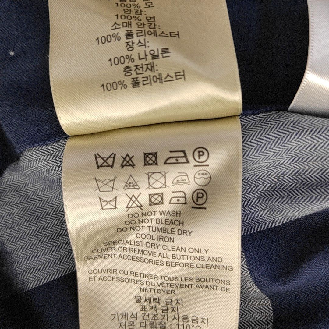 Burberry Burberry Brit Navy Wool Double Breasted Coat Size S Size US S / EU 44-46 / 1 - 5 Thumbnail
