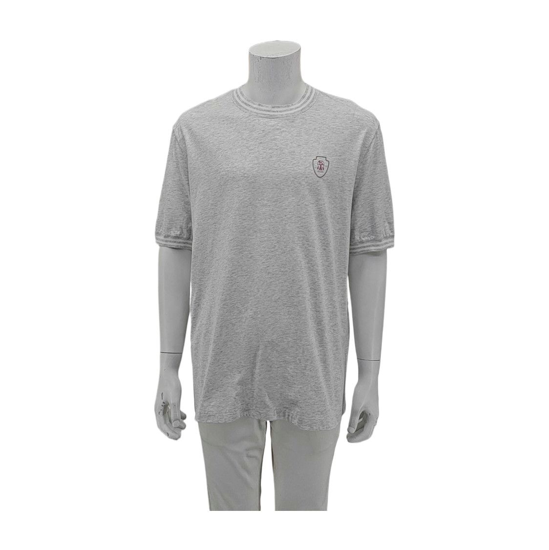 Brunello Cucinelli Brunello Cucinelli Cotton Crest Logo T-Shirt XL Size US XL / EU 56 / 4 - 2 Thumbnail