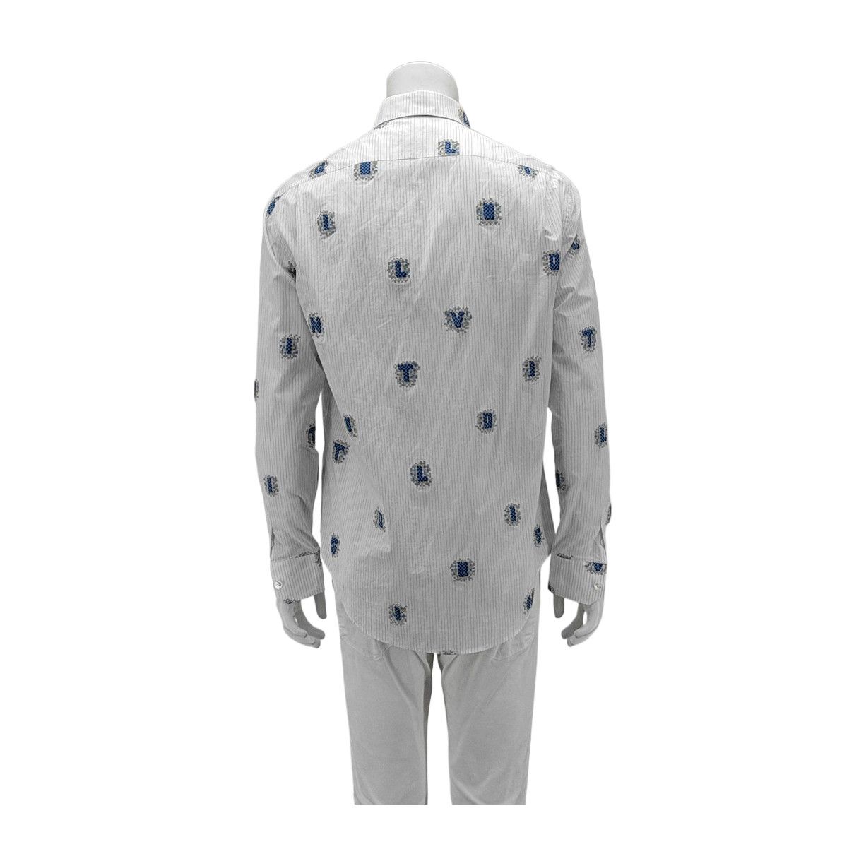 Louis Vuitton Louis Vuitton Pixel Graphic Striped Shirt M Size US M / EU 48-50 / 2 - 3 Thumbnail