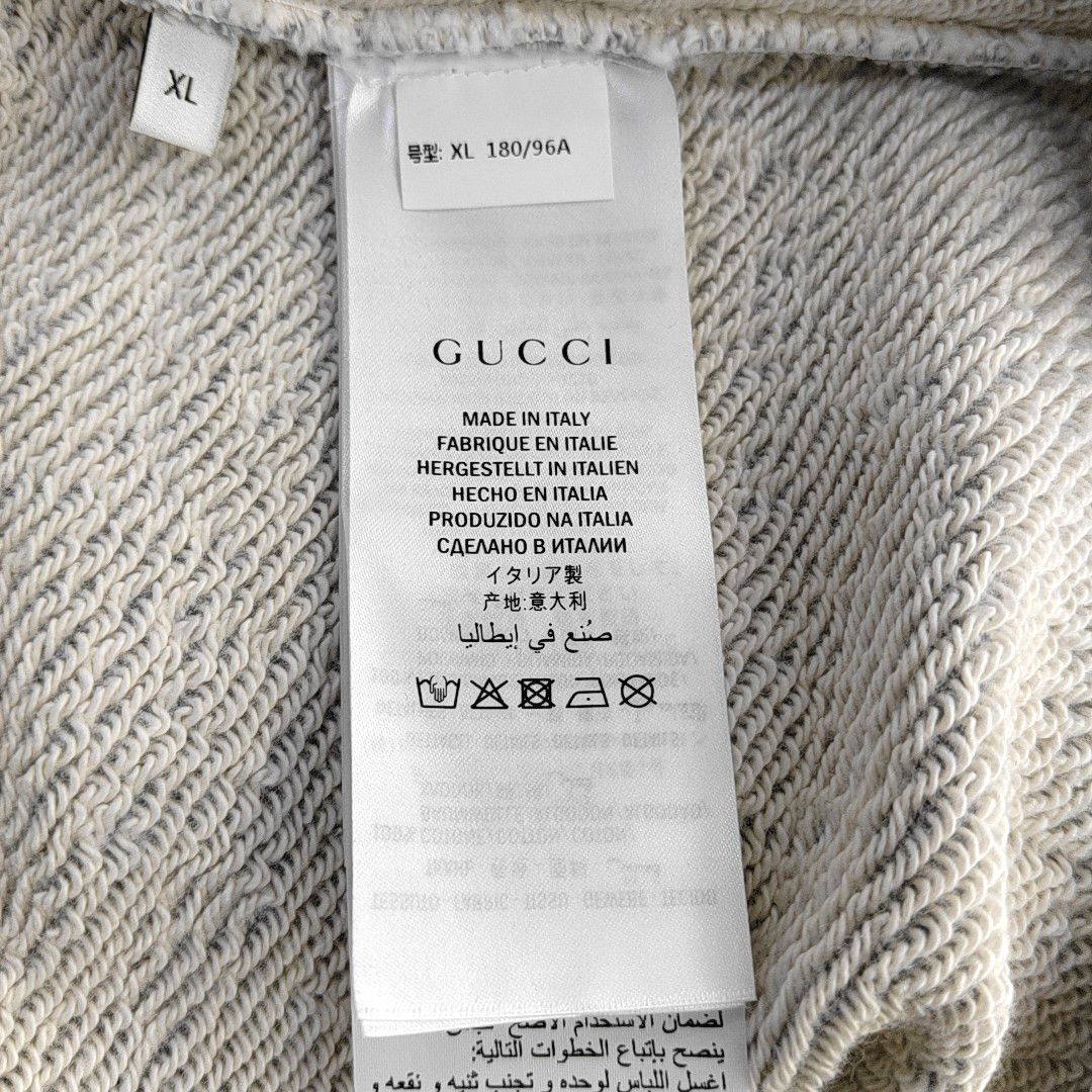 Gucci Gucci Logo Tape Cotton Sweatshirt Size XL Size US XL / EU 56 / 4 - 5 Thumbnail