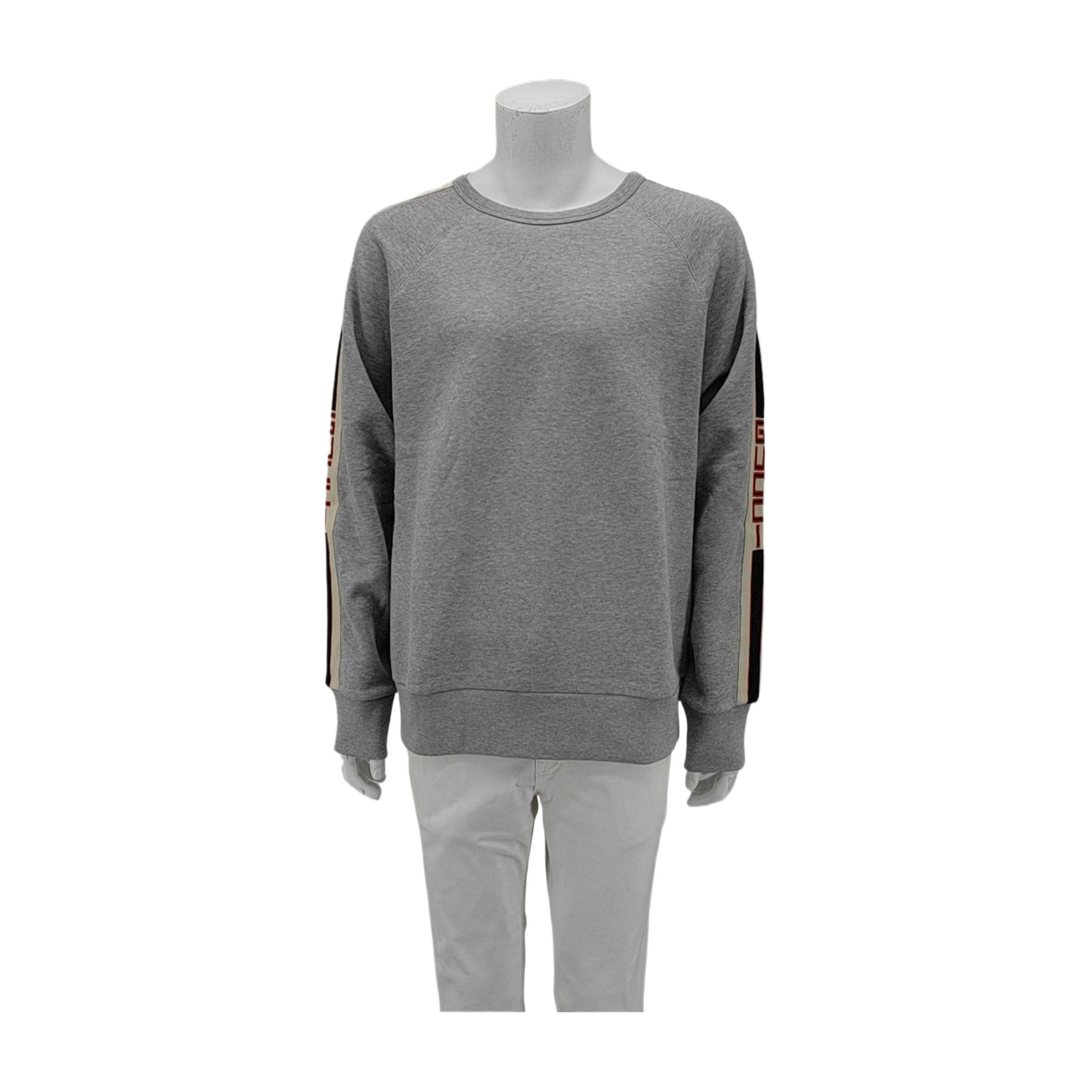 Gucci Gucci Logo Tape Cotton Sweatshirt Size XL Size US XL / EU 56 / 4 - 2 Thumbnail