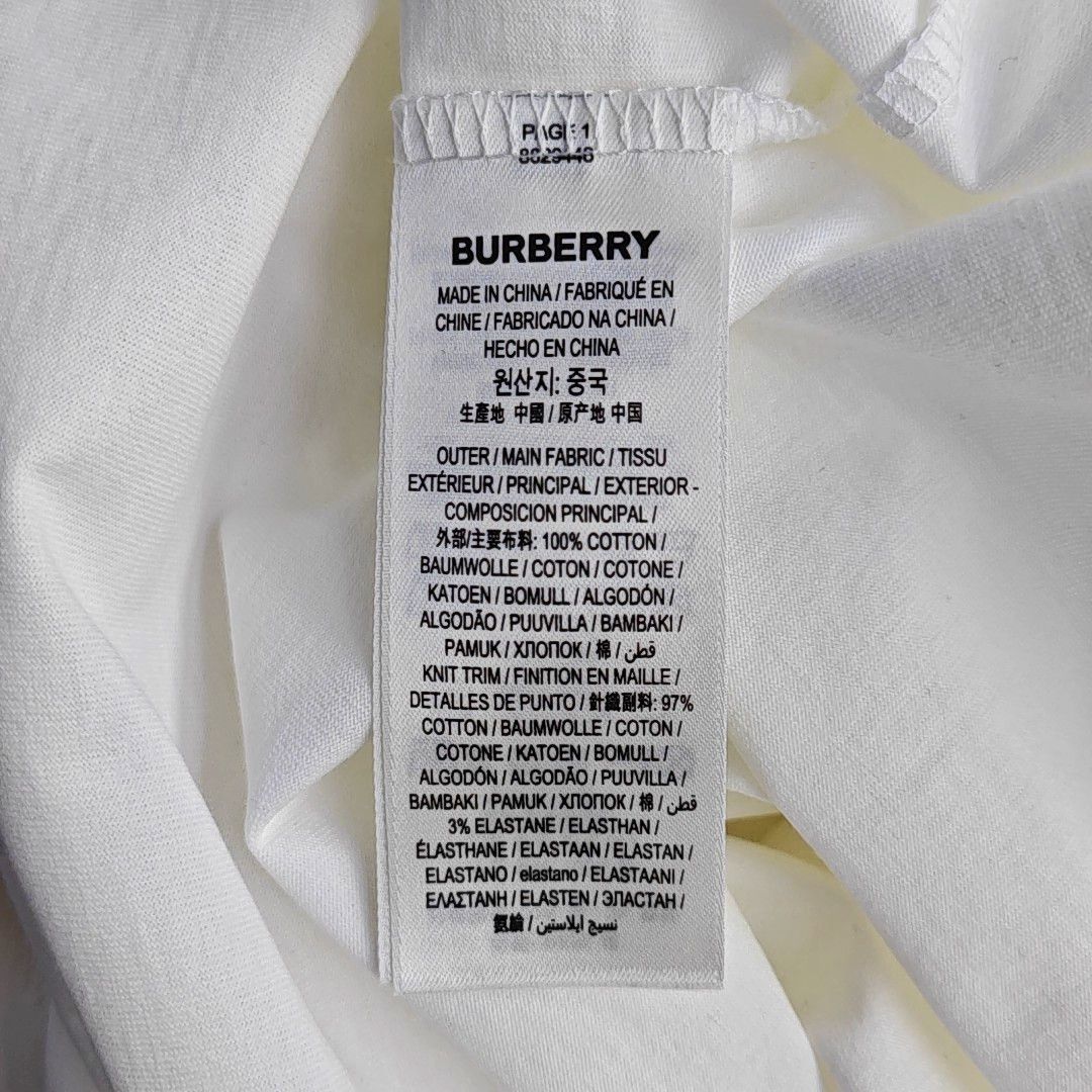 Burberry Burberry Logo Tape Cuffed T-Shirt Size S Size US S / EU 44-46 / 1 - 4 Thumbnail