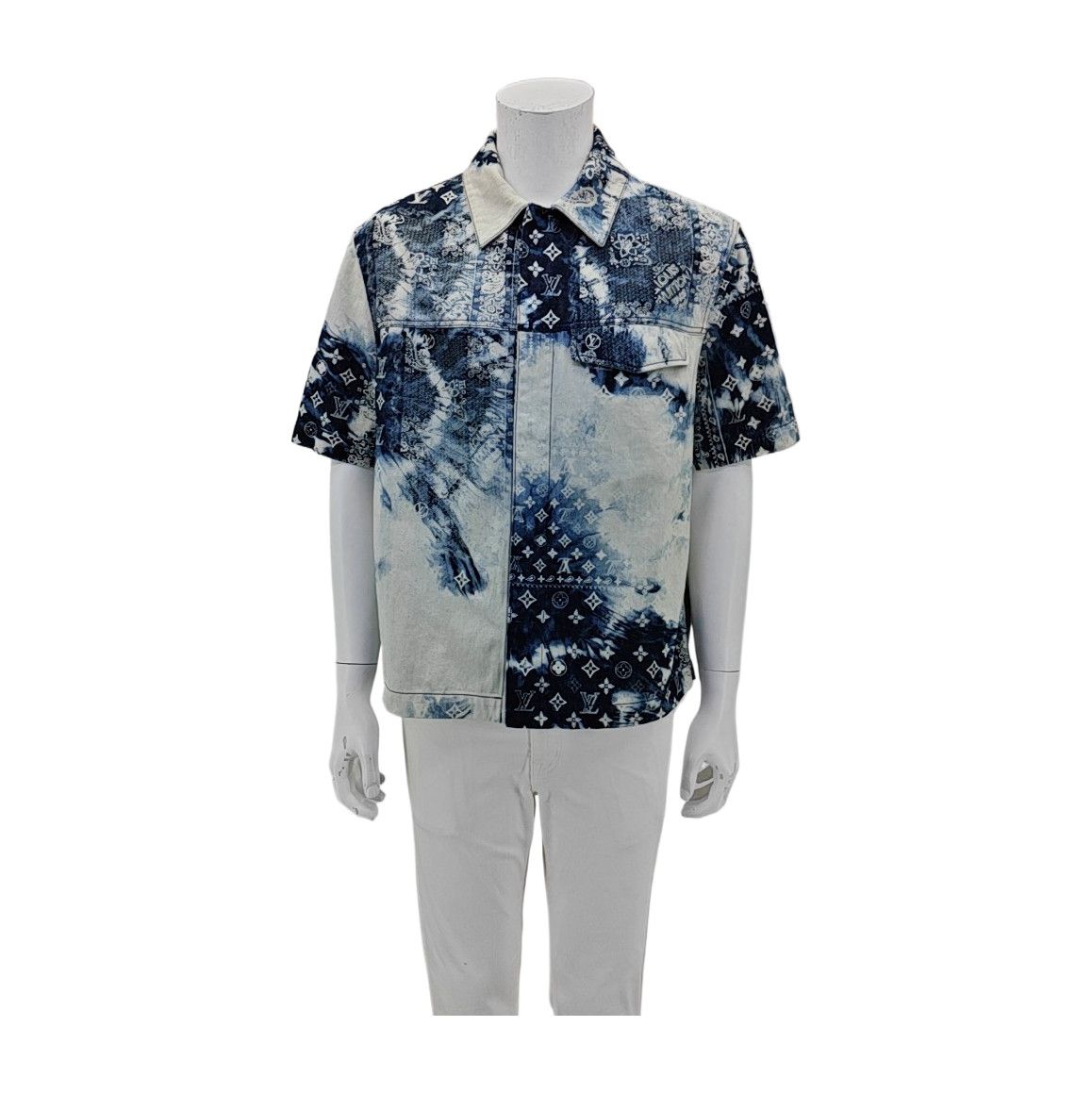 Louis Vuitton Louis Vuitton Bleached Monogram Shirt Size L Size US L / EU 52-54 / 3 - 2 Thumbnail