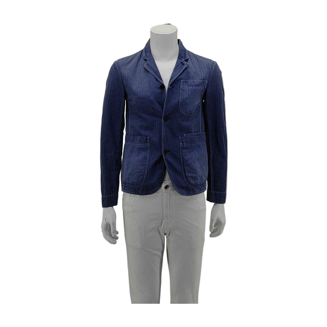 Burberry Burberry Herringbone Cotton Linen Blazer 34R Size 34R - 2 Thumbnail