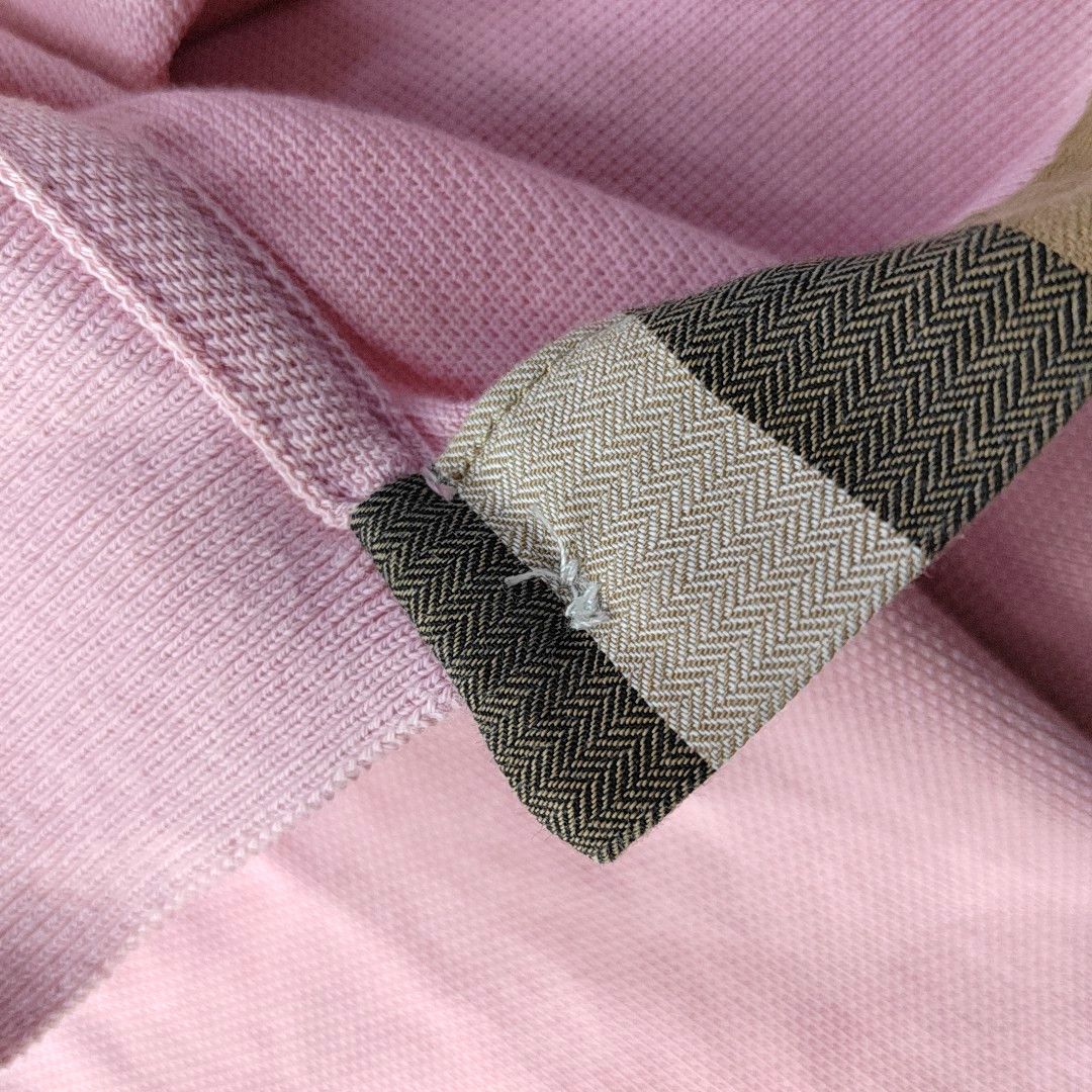 Burberry Burberry Brit Pink Cotton Polo Shirt Size M Size US M / EU 48-50 / 2 - 6 Thumbnail