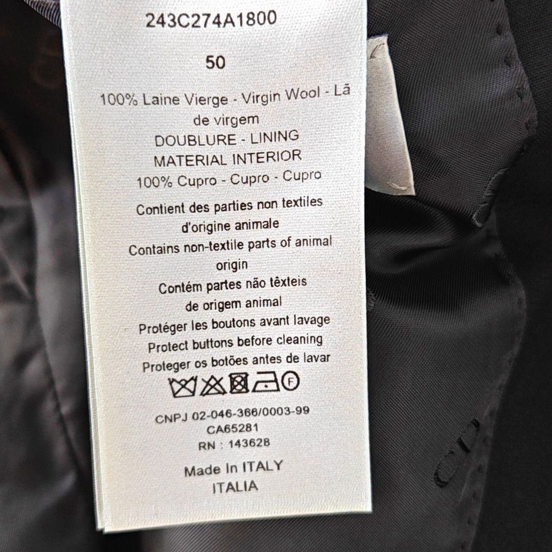 Dior Dior Homme Wool Knot-Detail Blazer 40R Size 40R - 4 Thumbnail