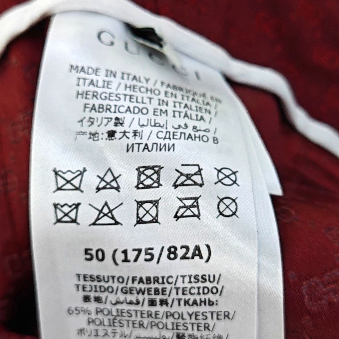 Gucci Gucci Burgundy GG Jacquard Casual Pants 50 Size US 34 / EU 50 - 5 Thumbnail