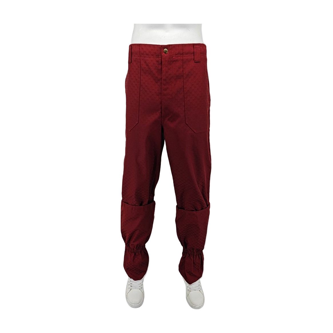 Gucci Gucci Burgundy GG Jacquard Casual Pants 50 Size US 34 / EU 50 - 2 Thumbnail