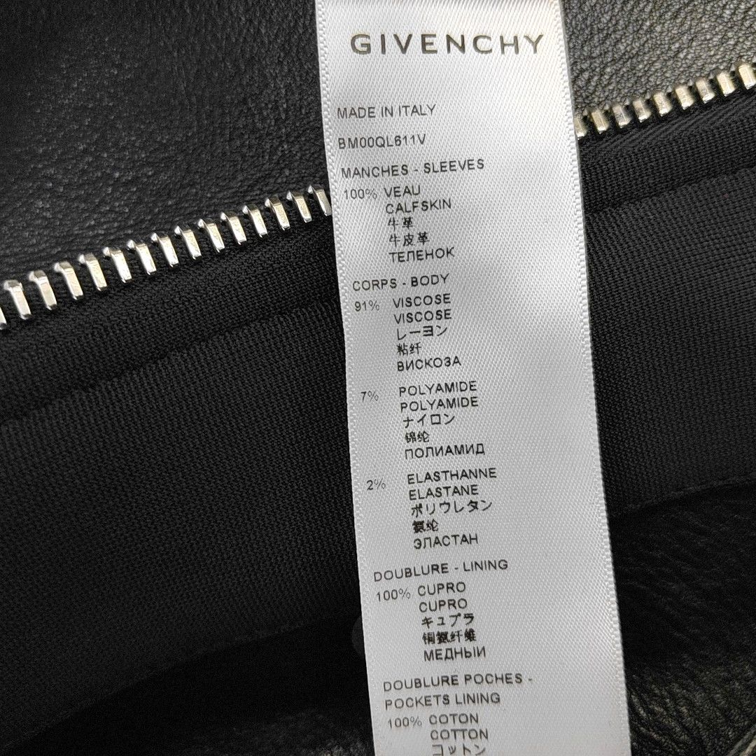 Givenchy Givenchy Leather Sleeve Hooded Bomber Jacket 50 Size US M / EU 48-50 / 2 - 4 Thumbnail