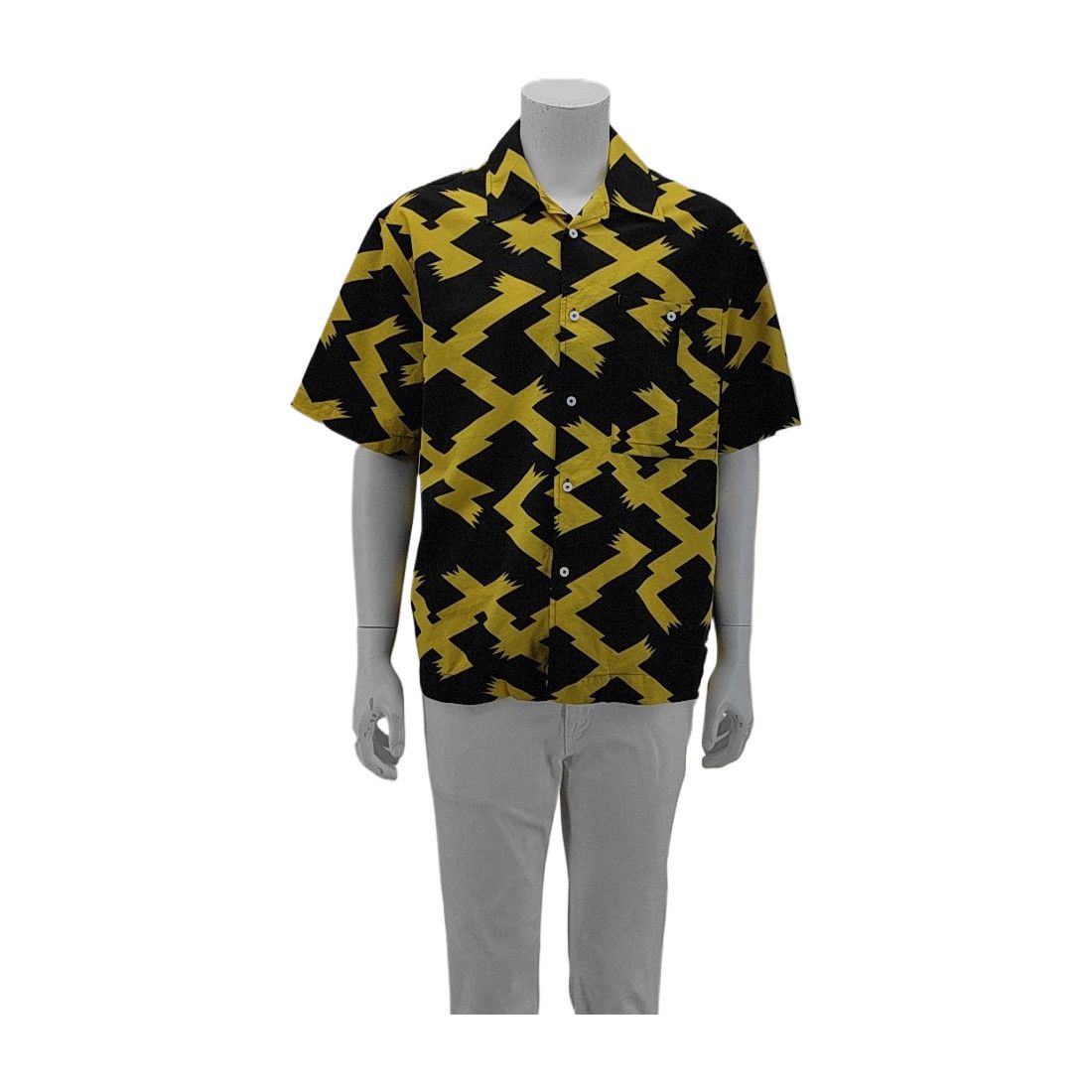 Loewe Loewe Zig-Zag Lightning Pattern Short Sleeve Shirt Size S Size US S / EU 44-46 / 1 - 2 Thumbnail