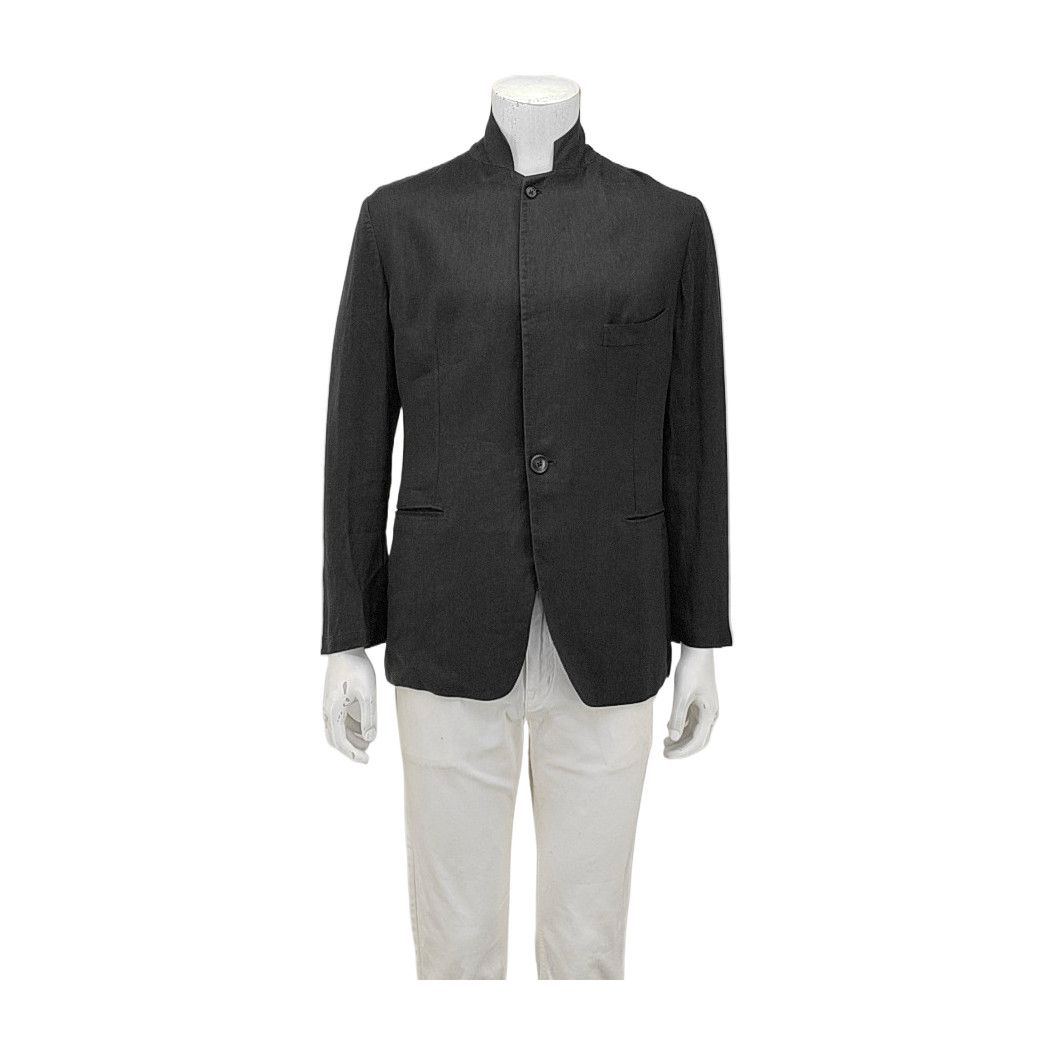 Hermes Hermès Linen Silk Mandarin Collar Blazer 42R Size 42R - 2 Thumbnail
