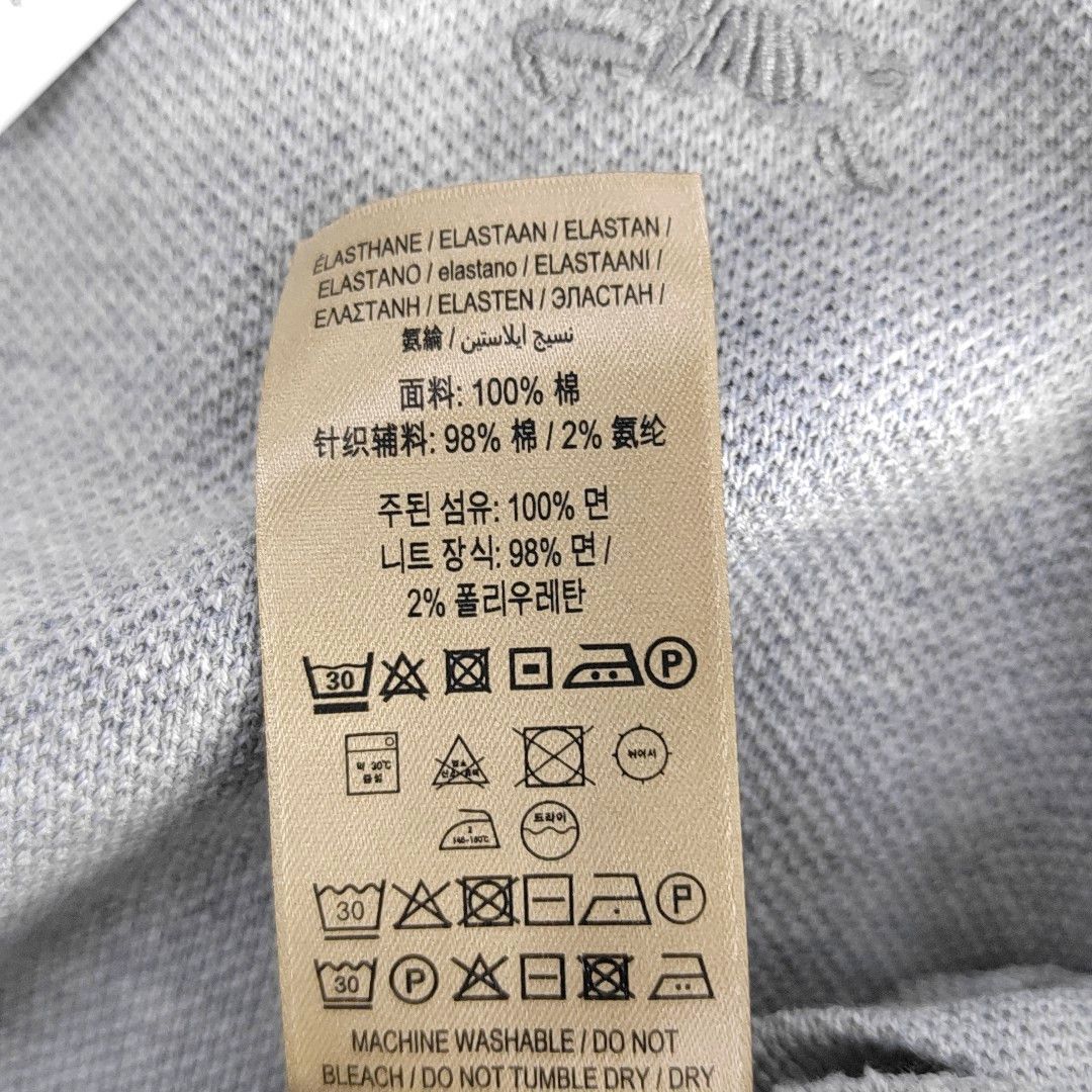 Burberry Burberry Gray Cotton Polo Shirt XL Size US XL / EU 56 / 4 - 4 Thumbnail