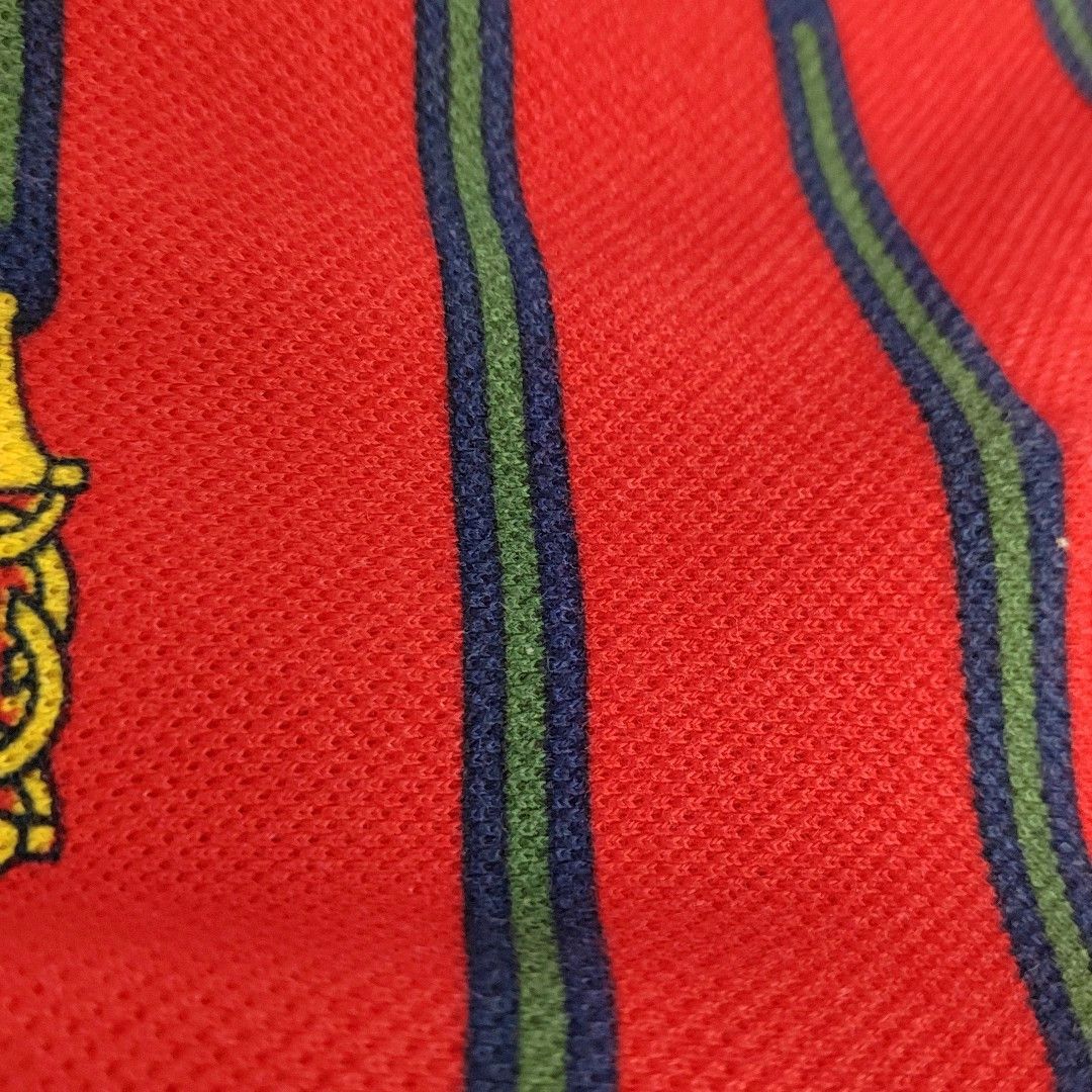 Gucci GUCCI Striped Belt Print Polo Shirt Size L Size US L / EU 52-54 / 3 - 6 Thumbnail