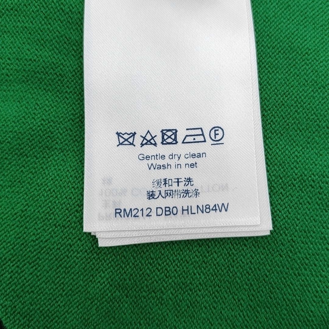 Louis Vuitton LOUIS VUITTON Green Logo Short Sleeve Knit Shirt S Size US S / EU 44-46 / 1 - 5 Thumbnail